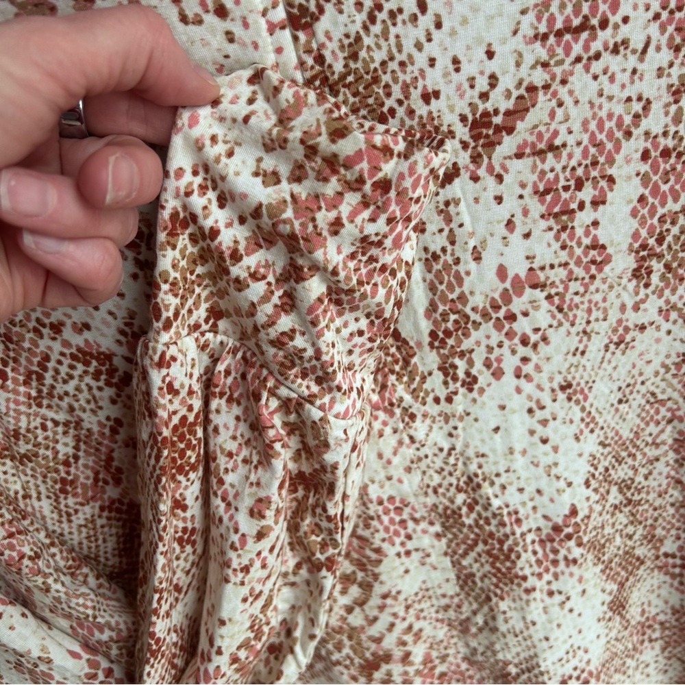 Chicos Python Snake Print Lyocell Long Sleeve Top… - image 7